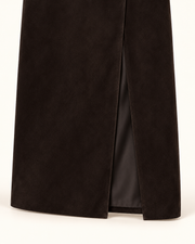 Valentina Suede Midi Skirt