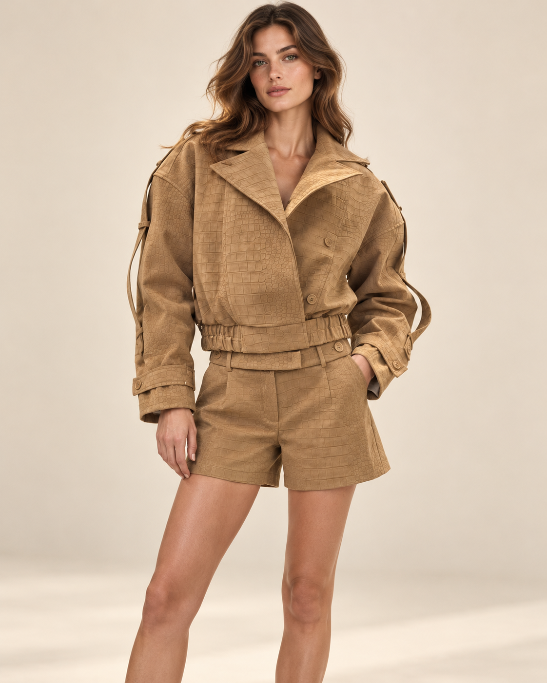 The Siena Embossed Shorts