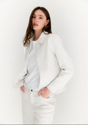 Intrecciato Off white jacket