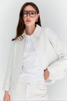 Intrecciato Off white jacket